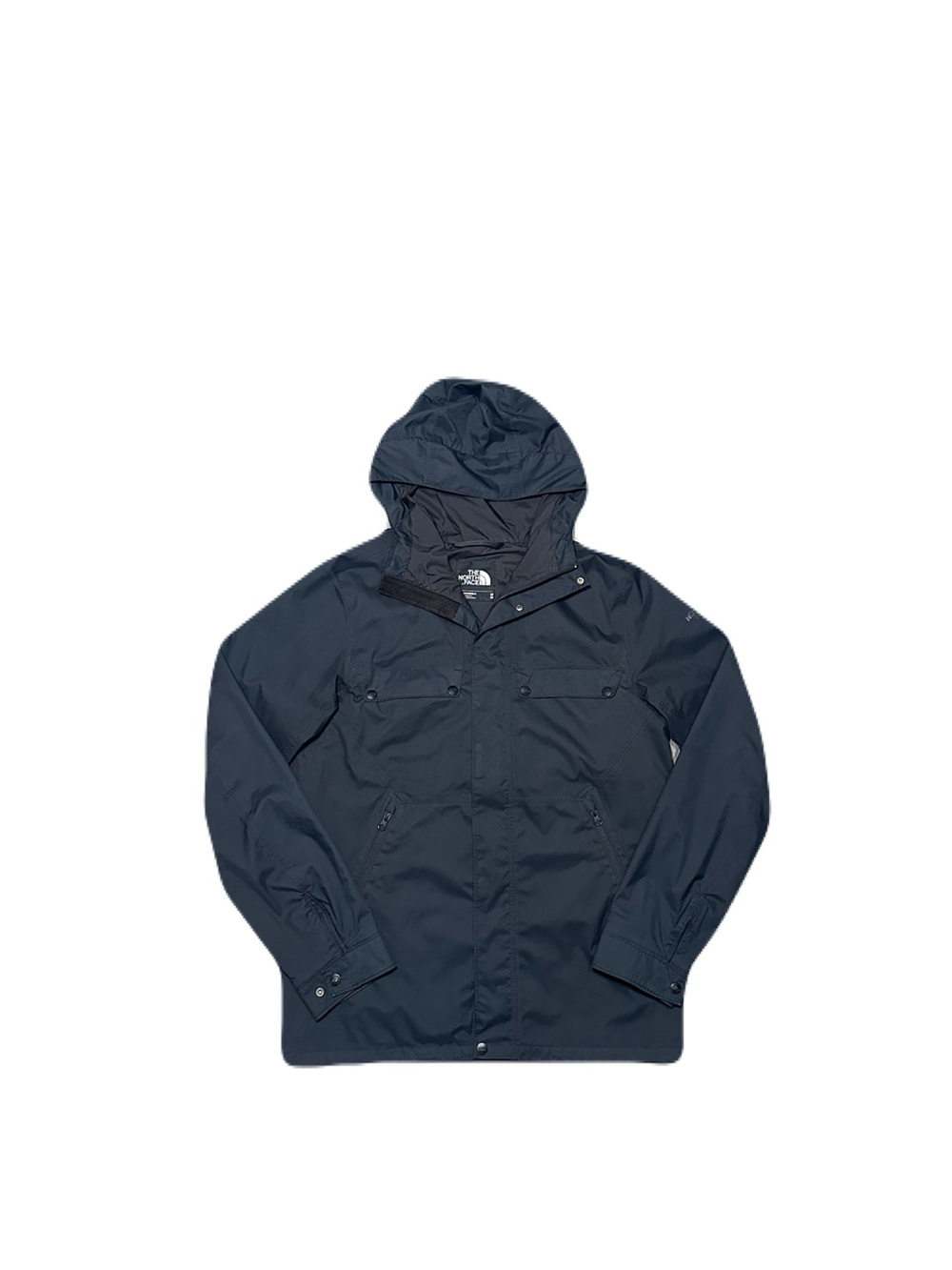 The North Face Jenison Jacket Men M Black DryVent Hooded Full Zip Snap Outdoor
